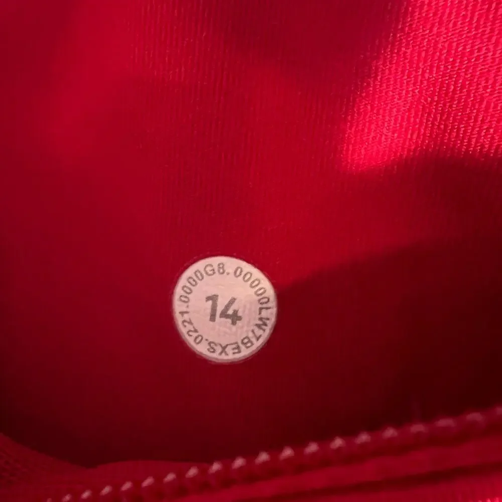 Lululemon Speed Up Shorts High-Rise Lined 2.5" Dark Red Women's Size 14 Running - Picture 9 of 10